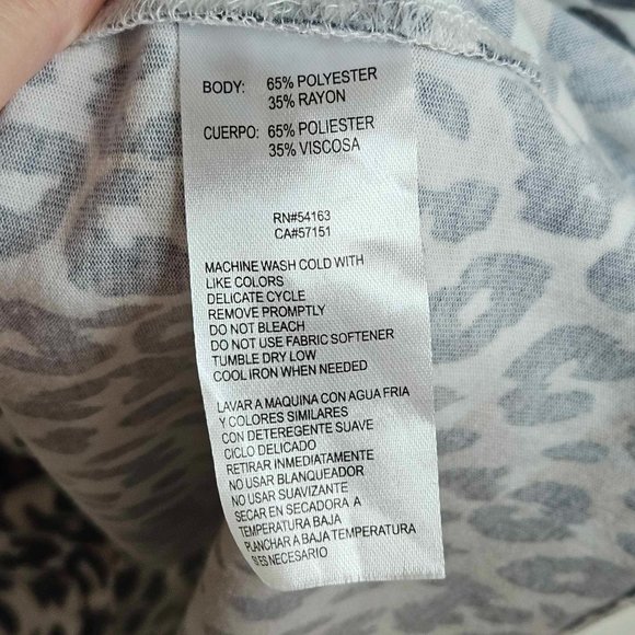 Marc New York - Andrew Marc Women’s Snow Leopard Dress Size L - Picture 11 of 12